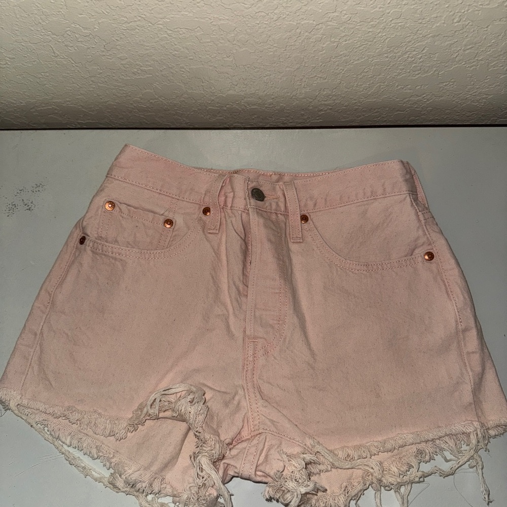 Women's Pink Denim Shorts